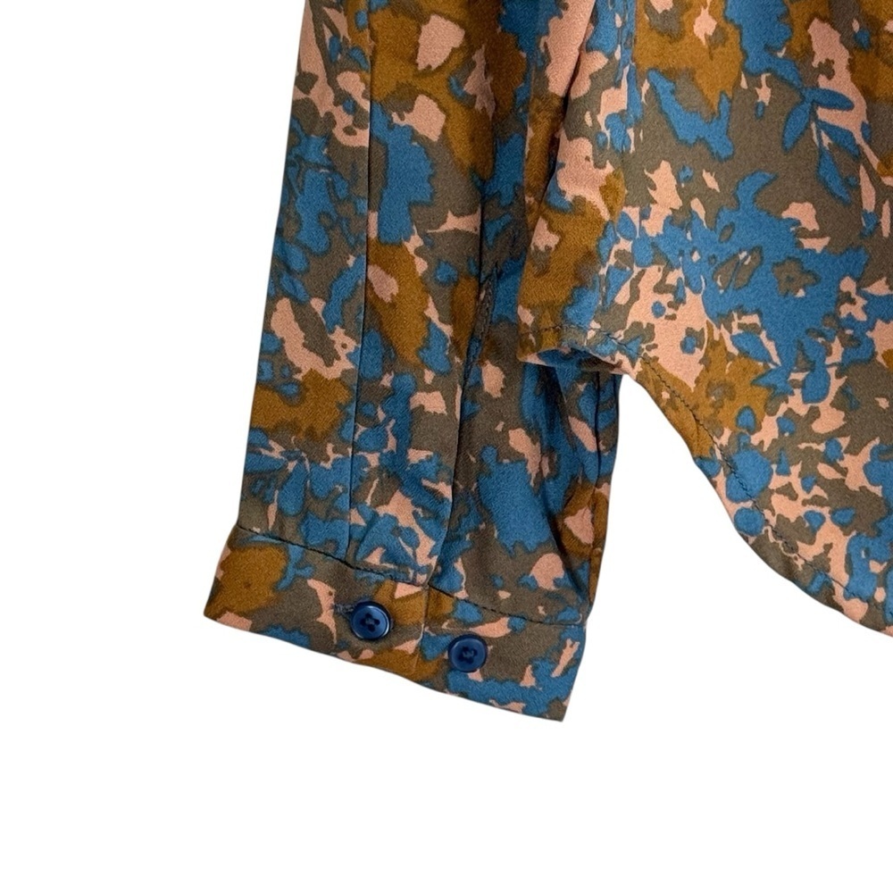 Prana Floral Tunic - Blue and Brown Size XS - Picture 7 of 12